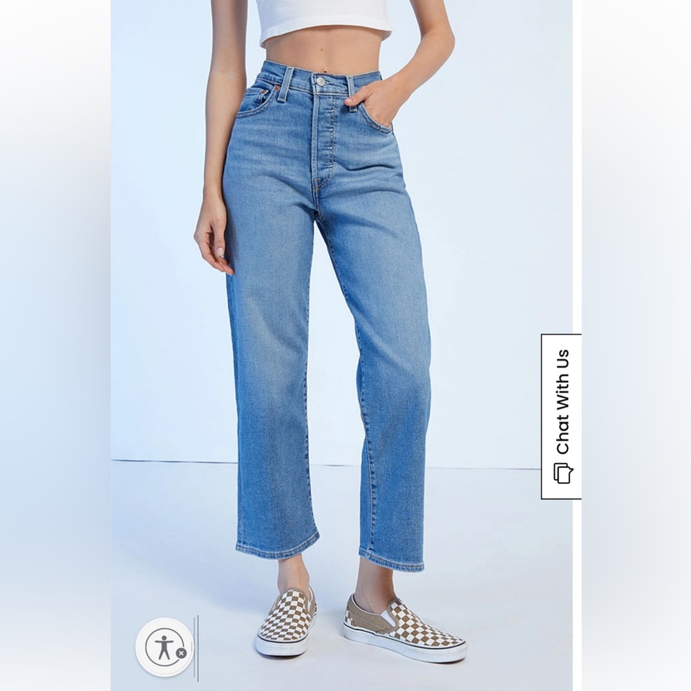 LEVIS Ribcage Straight Ankle Jean